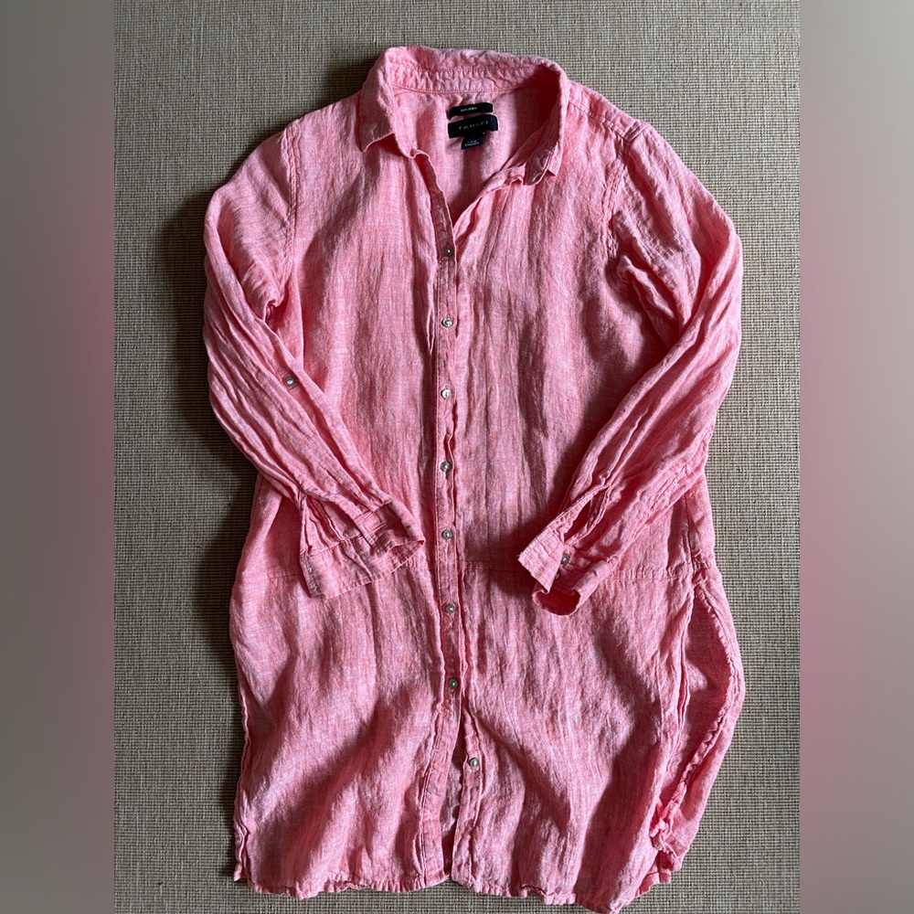 Tahari shirtdress- M/pink/coral